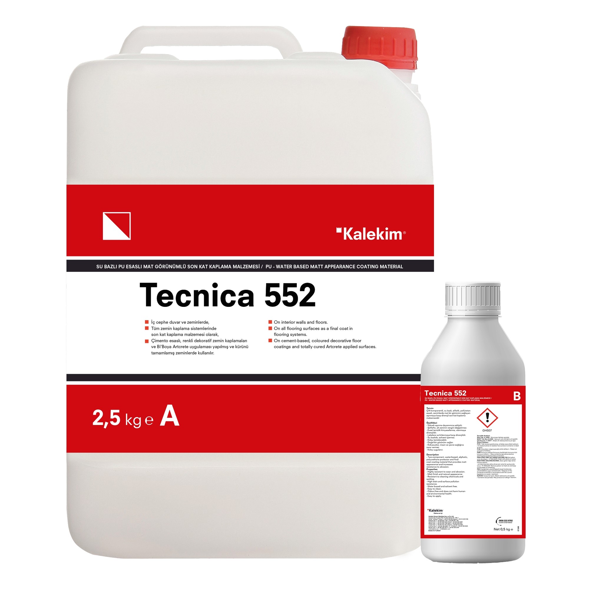 TECNİCA 552 Двухкомпонентное полиуретановое покрытие для внутренних полов и стен