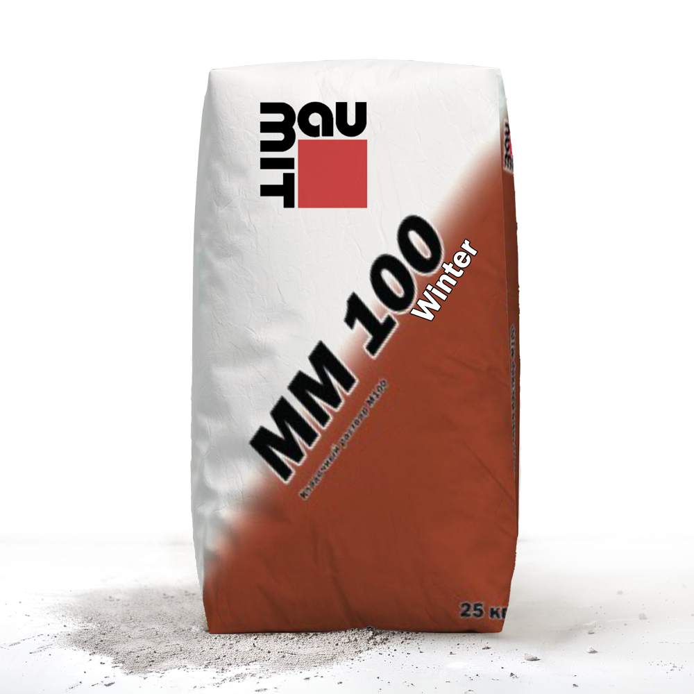 Кладочный раствор Baumit MM 100 `Winter` для зимних работ при температуре до -10°C