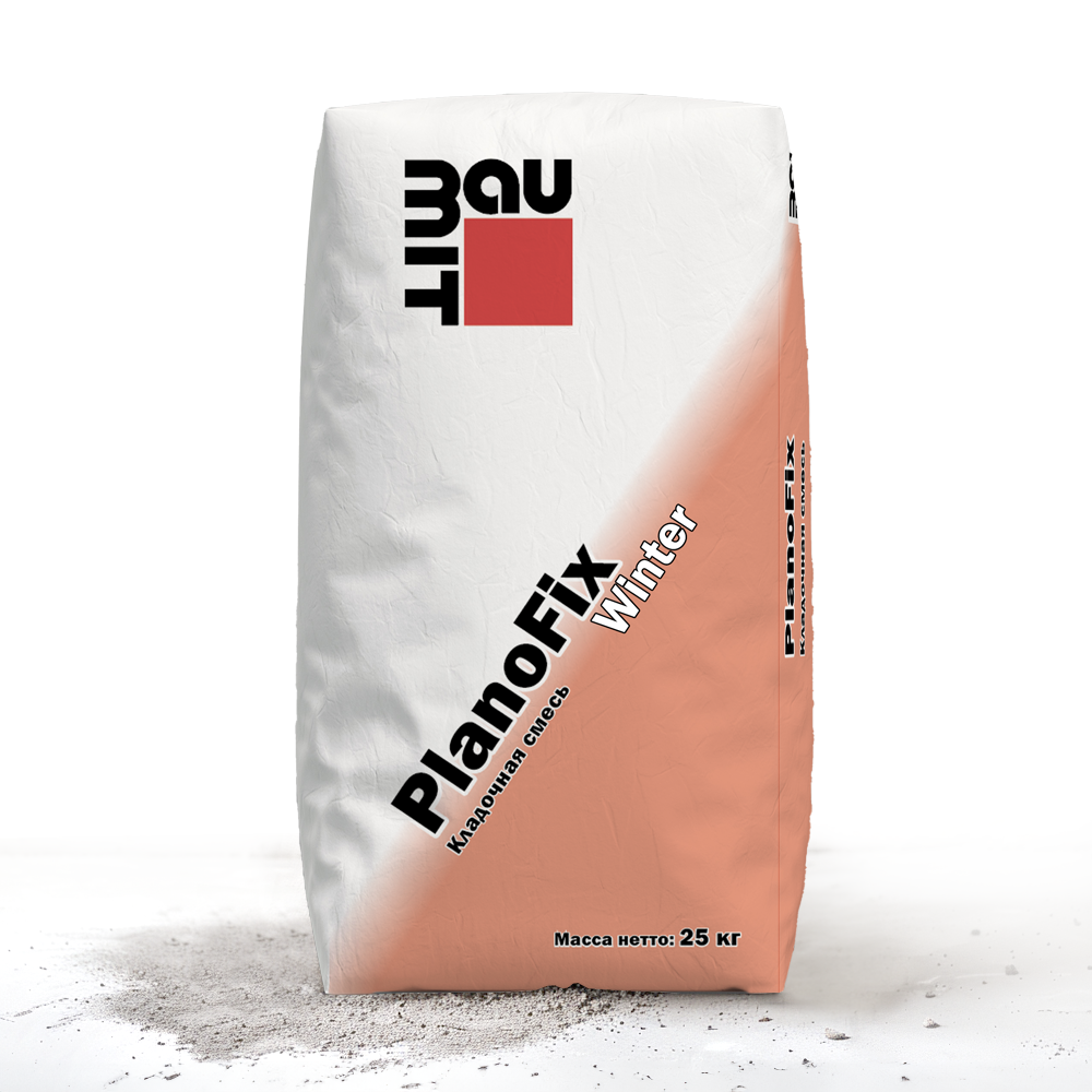 Кладочная смесь Baumit PlanoFix 'Winter' для тонкошовной кладки при низких температурах