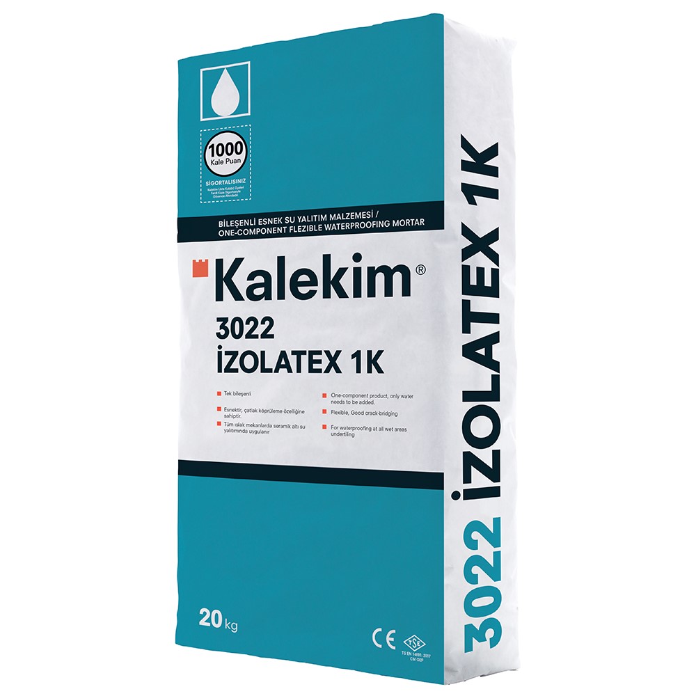 3022 İZOLATEX 1K Гидроизоляционная смесь цементная эластичная для внутренних и наружных работ