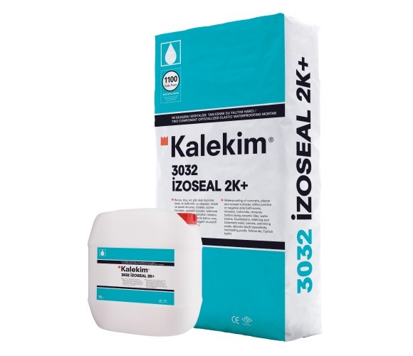 3032 İZOSEAL 2K+ Двухкомпонентная эластичная гидроизоляция для внутренних и наружных работ