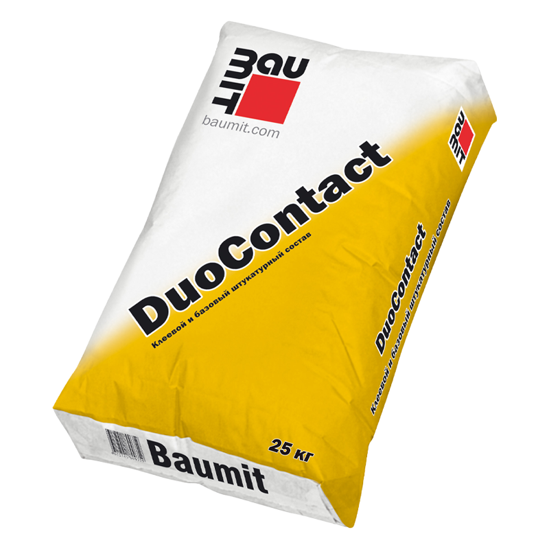 Клеевой и базовый штукатурный состав Baumit DuoContact для фасадных систем теплоизоляции