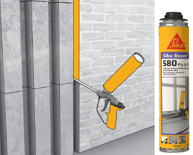Sika Boom®-580 Fix & Fill - профессиональная монтажная пена для герметизации и теплоизоляции
