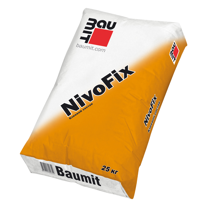 Клеевой состав NivoFix для теплоизоляционных плит из пенополистирола и минеральной ваты