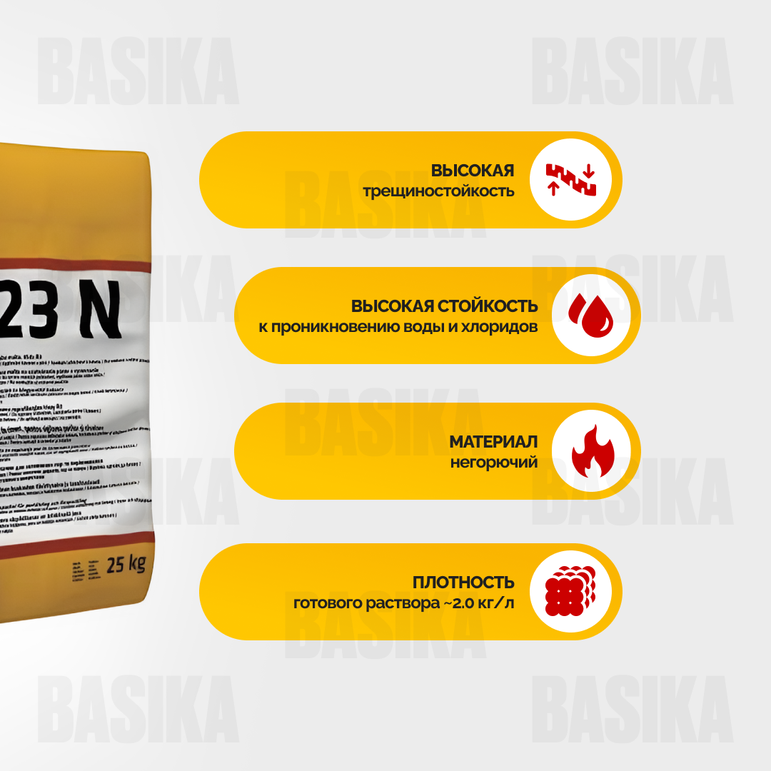 Sika MonoTop ® - 723 N Шпатлевка цементная для выравнивания бетонных поверхностей